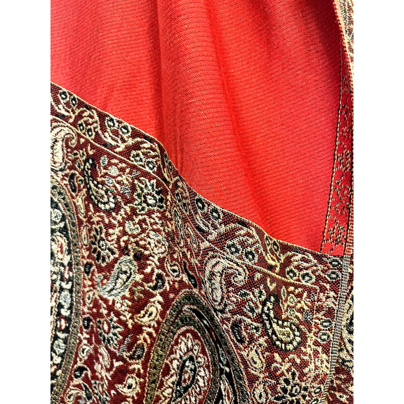 Jerusalem 100% Cashmere Large Scarf Shawl 78" x 30" Elegant Soft Warm NWOT - Picture 5 of 6